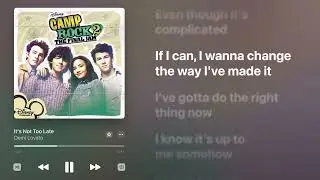Camp Rock 2 - Demi Lovato - It's Not Too Late (Karaoke Instrumental)