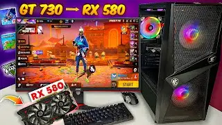 Budget Gaming PC ₹20,000 😱 Upgraded with RX 580 & 512GB NVMe SSD &ndash; Performance Test