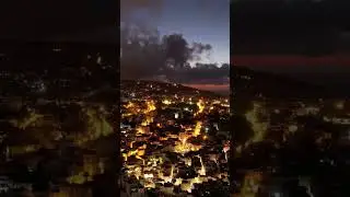 Capturing the wonder of a stunning sunset over Tangier's medina lights ✨🌆 #shorts