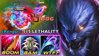 115 LETHALITY RENGAR DEALS TRUE DAMAGE TO EVERYONE (NEW ITEMS)
