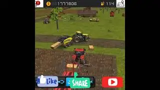Pickup Straw bales in fs 16.#shorts