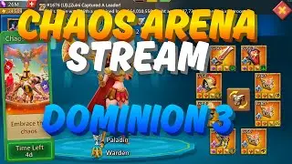 Lords Mobile - Chaos Arena Dominion 3!!!! Testing Traps. Looking For BBC + Gear Checks