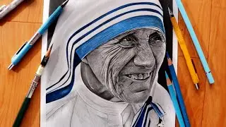 Mother Teresa.  ✏️ Pencil Sketch