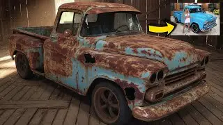 ASMR Restoration of a Abandoned Chevrolet Apache 1959 Pickup Truck from  Remote Village $300