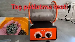 Vevor taş parlatma makinesi testi
