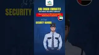 Security Guard Jobs in Abu Dhabi | Interview on 29th January 2025