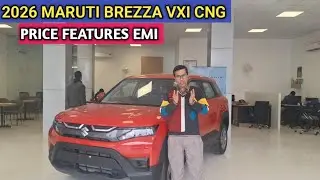 2026 Maruti Brezza VXI CNG Price EMI | Brezza Vxi cng Mileage Features Details review