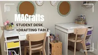 Student Desk with Drafting Table