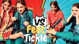 |Feet tickling challenge with ball pen| |Gudgudi challenge| 😆😆|Craziest sisters|