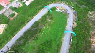 Drone footage of Action Sports Event: Longboarding