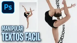Efecto interesante con la herramienta deformar texto de #photoshop
