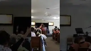 Brandon Vaught Preaching for the first time 2018 at Whitehall Pentecostal Church