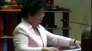 Miriam DEFENSOR Santiago's Martial Law Speech - (Part 1 of 2)