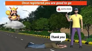 3D animation of Safe I Ride application For IL & FS Transportation Networks Ltd.