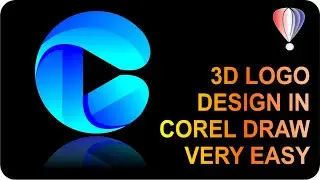 3D Logo C Alphabet In Corel Draw II C Alphabetical Design Corel Draw Me II #coreldraw #logo #viral