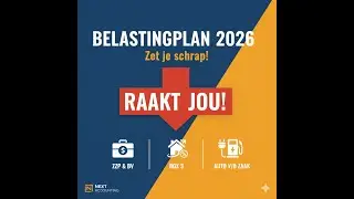 Belastingplan 2026: Zet je schrap! Dit raakt ZZP'ers, BV's en Box 3