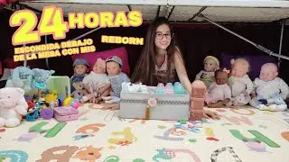 24 horas escondida debajo de la mesa con todos mis reborn