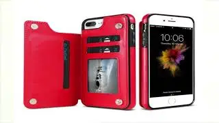 PU Leather Case Card Slot Holder Cover Luxury Protective Back