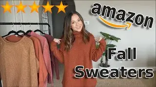 5 FALL MUST HAVE SWEATERS [AMAZON] Try on Haul