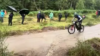 UCI World champs MBR DH Charlie Hatton Fort William August 2023