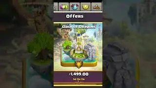 Clash of Dragons Scenery Price 🤩 50% off #clashofclans #shorts #coc
