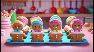 Pat a Cake Builds a Gingerbread Train | Best Nursery Rhymes and Kids Songs Collection