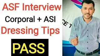 How Can PASS ASF Corporal + ASI Interview By Sir Waqar Waheed | ASF Dressing Tips | ASF Interview