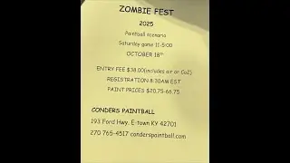 Playing Paintball - Conders Paintball Zombie Fest 2025