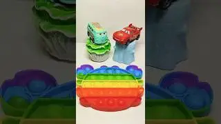 Oddly Satisfying Lightning McQueen vs Filmore Pixar 🚗💨💨😍