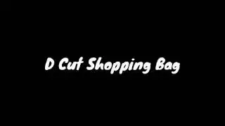 Brown Kraft Paper Shopping Bag Without Gusset And With D-Cut Handle