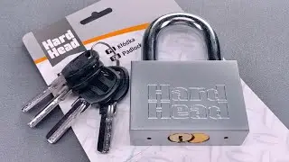 [1233] Hard Head Padlock From Sweden Picked