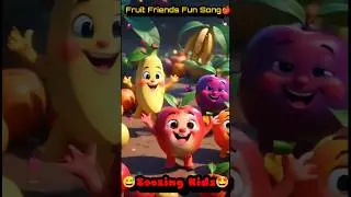Fruit Friends Fun Song 🍎#ZooZing Kids #shorts