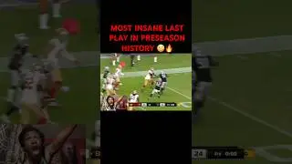 MOST INSANE LAST PLAY IN PRESEASON HISTORY 😳🔥 #sanfrancisco49ers #49ers #49ersnation