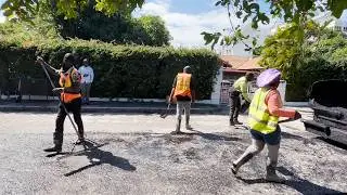 ROAD RESURFACING ASPHALT PAVING IN NEW KINGSTON JAMAICA