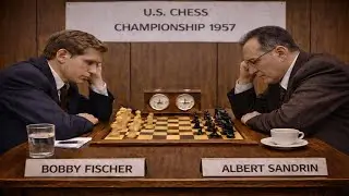 Bobby Fischer vs Albert Sandrin * Milwaukee, USA 1957