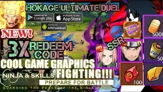 ULTIMATE HOKAGE DUEL Brand New Naruto Gameplay 🎮 New 3X Redeem Code 🎁 How To Reset Ninja Android/iOS