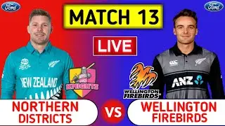 Wellington Firebirds Vs Northern Districts Live | WF vs ND | The Ford Trophy