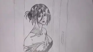 Mikasa drawing | how to draw Mikasa akerman step by step