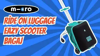 Micro Ride On Luggage Eazy Scooter Bagaj &Ccedil;anta Forest Green - Welcome Baby