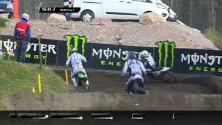 Duncan passes Fontanesi & Van de Vlist - WMX Race 2 - MXGP of Trentino 2020