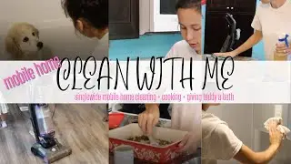 CLEANING MOTIVATION + COOKING  +  GIVING OUR GREAT PYRENEES A BATH | SINGLEWIDE MOBILE HOME