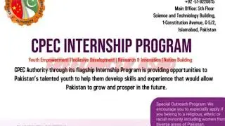 Jobs in CPEC INTERNSHIP - CPECP internship program