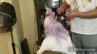 Relaxing #silkpress with #chiflatiron.