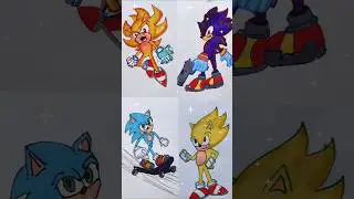 how to draw Sonic step by step drawings #shorts #sonic #drawing #kids