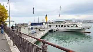 Ginebra, Suiza 🇨🇭 caminando por el centro de la ciudad y a orillas del Río Ródano 🏞️ #ginebra 
