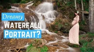Long Exposure Portrait Photography - Maternity Photoshoot with Dreamy Waterfalls
