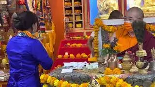 Rinpoche H.H chogtrul khentrul Gyangkhang Tulku Rinpoche wang in Palyul Erie.