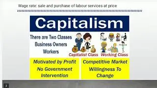 Capitalist Economy, Role of government and Household sector
