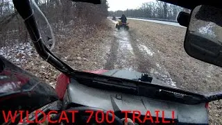 Arctic Cat Wildcat 700 Trail (Quick Ride Along)!
