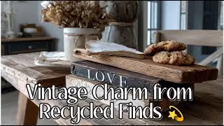 Cozy French Country Style: Olive & Cream DIYs with Vintage and Recycled Flair